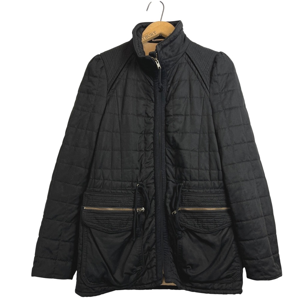 Wilfred Black Quilted Drawstring Waist Jacket Womens Size 6 Six - Picture 2 of 9